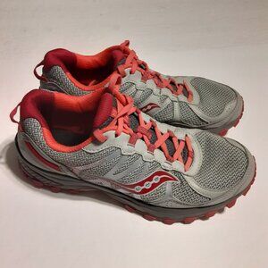 Saucony Excursion TR Women's Gray/Pink Running Shoes S10393-1 Size 10